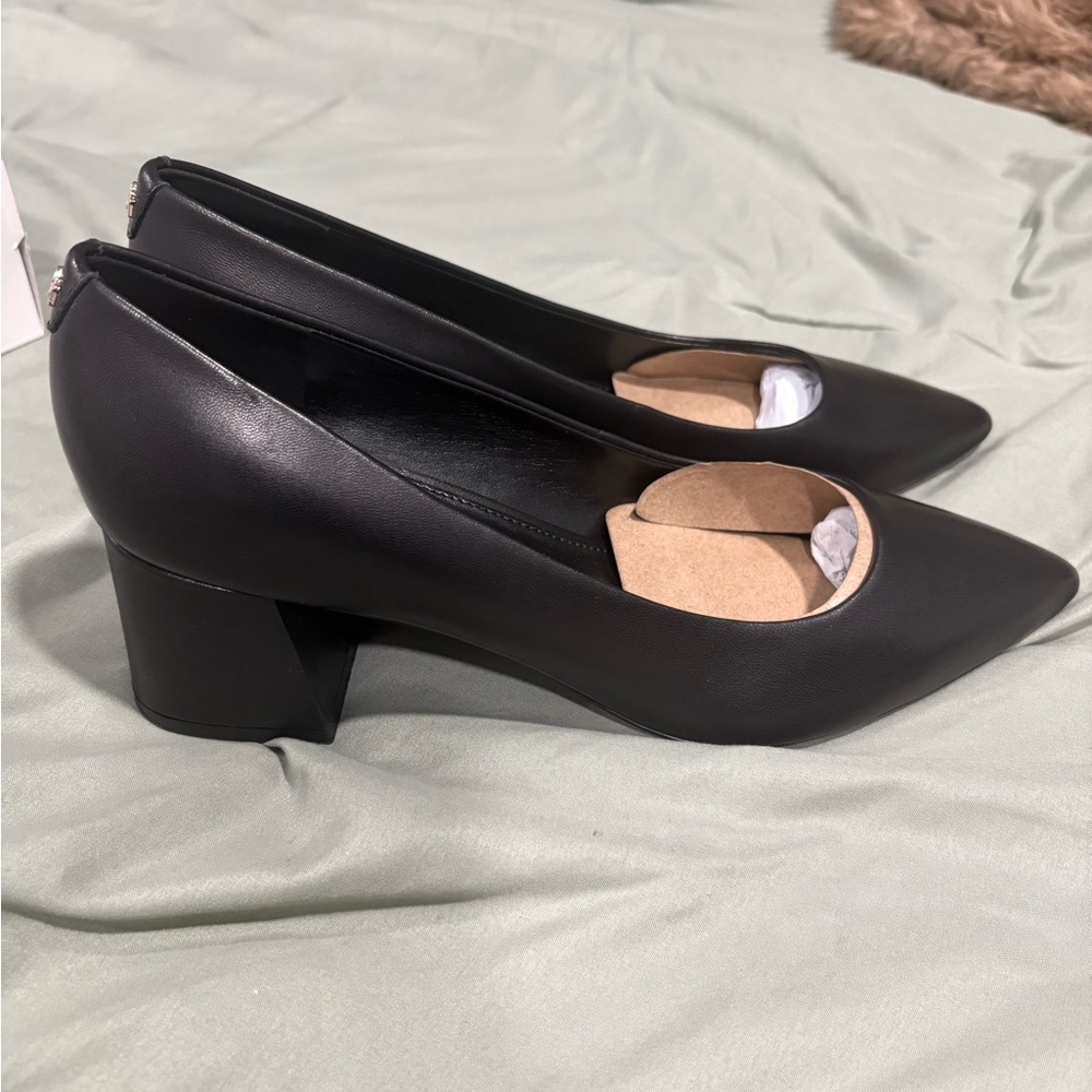 Calvin Klein Black Block Heel Pumps
